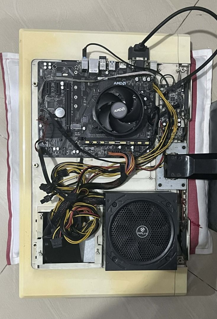 Viewpaker All-In-One PC (Category: Desktops) located in Muntinlupa City. Submitted by suddenroses_ (Listing ID 1423246396, Image 2). Description: !! PRICE IS SLIGHTLY NEGOTIABLE !! Processor: Ryzen 3 2200G Motherboard: Gigabyte A320M-S2H RAM: Apacer Panther DDR4 1x8GB 3200Mhz Storage: Kingston SSD 256GB PSU: Inplay GS550 550W 80+ Bronze Monitor/AIO unit: ViewPaker 24 inch All-in-one PC E241 Windows 11 Pro pre-installed LOL and Valorant pre-instal