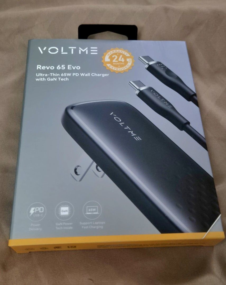 VOLTME Revo 65 Evo Ultra-Thin 65W (Category: Batteries & Power Banks) located in Antipolo. Submitted by shop__e (Listing ID 1423221219, Image 3). Description: ORIGINAL PRICE: 2549 SELLING FOR: 1500 RFS: TUITION.