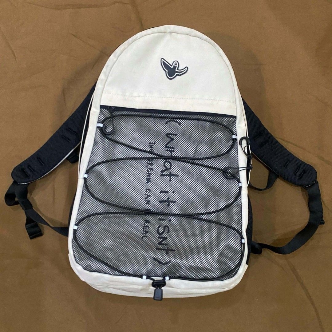 What It Isn't Backpack travel bag (Category: Backpacks) located in Davao. Submitted by pauldrowpeds (Listing ID 1423094196, Image 2). Description: What it isnt backpack/travel bag (a Mark Gonzales brand) *Excellent 9.5/10 condition *Cordura fabric w/ Laptop compartment *No major issues 1000 only 📩 meetup davao city or shipping.