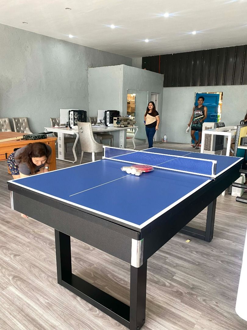 3x6ft. 3in1 Multi table Billiard Table / dining/ table tennis (Category: Billiards and Bowling) located in San Pablo. Submitted by ablpsports (Listing ID 1423330959, Image 2). Description: - 3-in-1 Multi-Table: Billiard, Dining, and Table Tennis - Size: 3x6ft - Features a sleek black design - Provides versatile entertainment options 3x6ft. 3in1 multi table -billiards -table tennis -dining table.