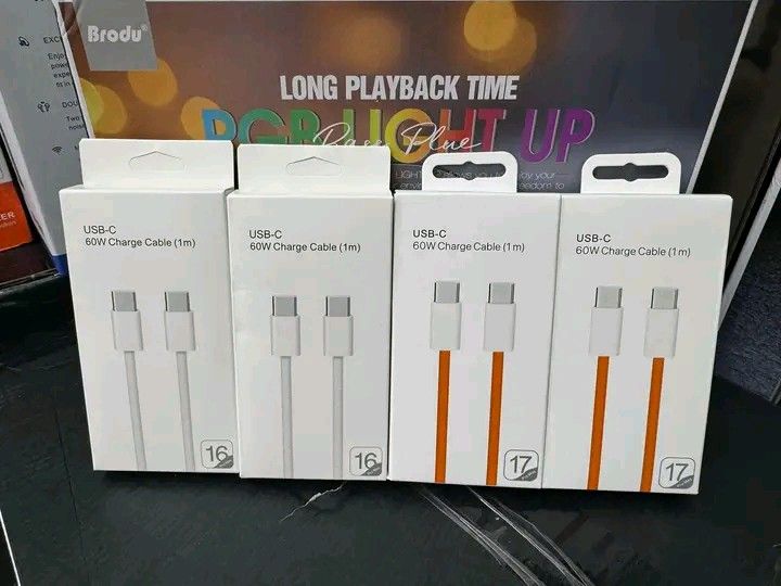 60W Type C to Ttpe C Data Cable (Category: Chargers & Cables) located in Manila. Submitted by ashleyeshk1320 (Listing ID 1423293094, Image 2). Description: - 60W Type C to Type C Data Cable - Compatible with IP 15 up to 16 series - Super fast charging - Durable braided cable - Built-in smart chip for safe and stable power - Plug and play, no pop-ups.