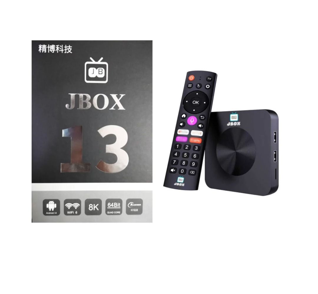 (全新行貨照價再減旺角門市) JBOX 13 TV ANDROID BOX 13 代智能語音電視盒子 大灣區 即插即用 不用VPN, 手提電話 ...