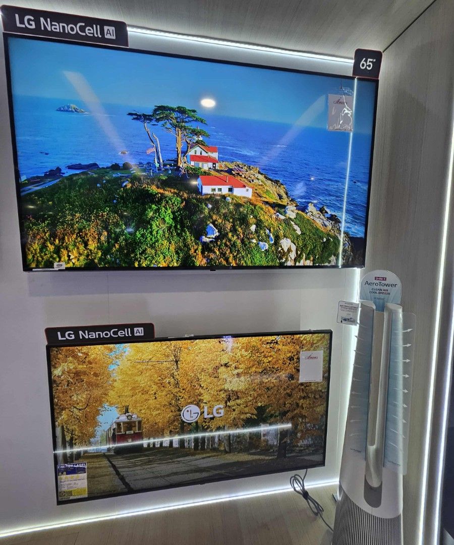 " LG " SMART TV (LED , QNED AND OLED) (Category: TV) located in Manila. Submitted by chuck_claros (Listing ID 1423262699, Image 2). Description: LG SMART TV (4K/ UHD/ THIN Q) LED, QNED AND OLED EVO ☑️BRAND NEW FACTORY SEALED UNIT WITH OFFICIAL SALES INVOICE AND WARRANTY ◽(BASIC SMART TV) 32 inch - 32LQ630BPSA - 11,690 ◽(4K/ UHD/ 7350PSB SERIES) 43 inch - 43UA7350PSB - 18,390 50 inch - 50UA7350PSB - 20,490 55 inch - 55UA7350PSB - 22,790 65 inch - 