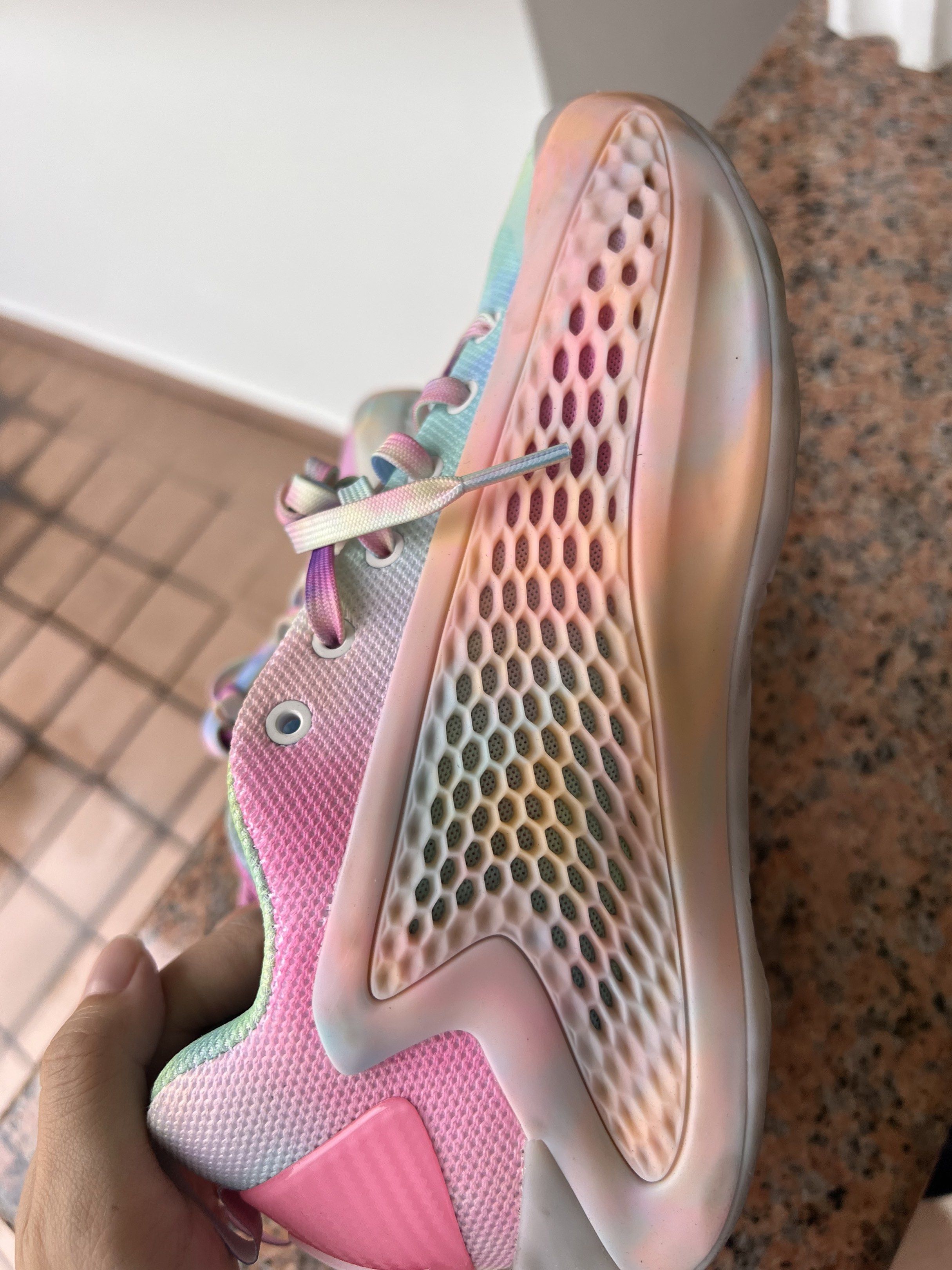 Adidas Basketball Shoes - Pastel Rainbow, Women's Fashion, Footwear,  Sneakers on Carousell