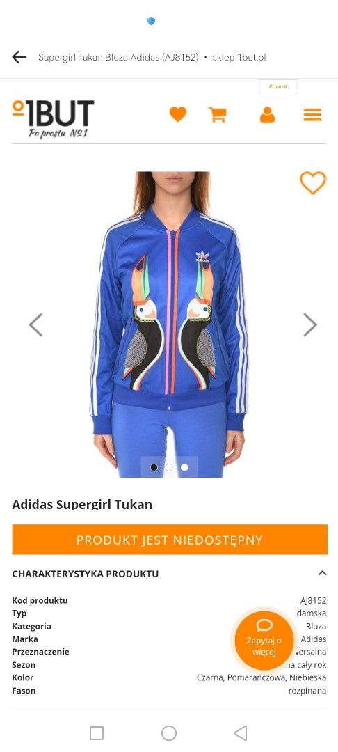 Adidas Supergirl Toucan Jacket (Category: Coats, Jackets and Outerwear) located in Manila. Submitted by eagerbeaverph (Listing ID 1423382302, Image 1). Description: Adidas x supergirl farm rio track jacket rare L 24.5 W 18 Adidas Originals Supergirl Farm Rio Track Jacket. Collaboration: FARM Rio (The FARM Company) Design: Twin toucan bird design inspired by Tijuca Island, featuring a baseball-style collar and rubber-print Trefoil logo .