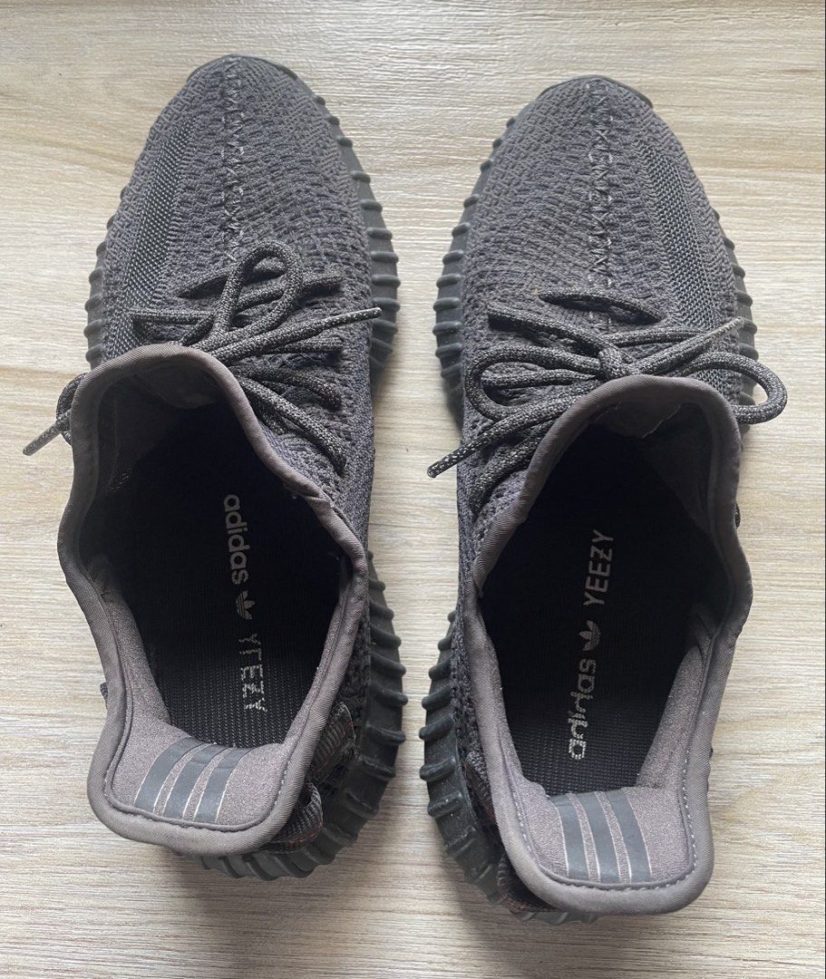 Authentic Adidas Yeezy Boost 350 V2 Cloth Trainers (Category: Sneakers & Footwear) located in Iloilo. Submitted by darvoza (Listing ID 1423321704, Image 2). Description: - Adidas Yeezy Boost 350 V2 - Authentic item - Dark grey colorway - US size 9 / UK 8.5 - Reflective laces - Boost midsole - Primeknit upper - Adidas and Yeezy branding on insoles - Soles show minimal wear Slightly negotiable .