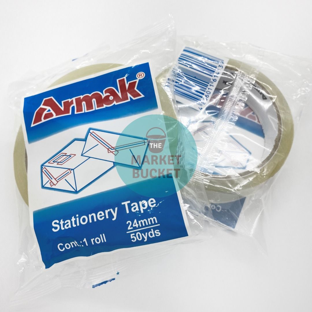 Armak Scotch Tape 1" (Category: Craft Supplies & Tools) located in Manila. Submitted by marketbucket (Listing ID 1015098107, Image 1). Description: ✔ Sold by Roll ✔ Size: 1" x 50 yds ✔ Original.