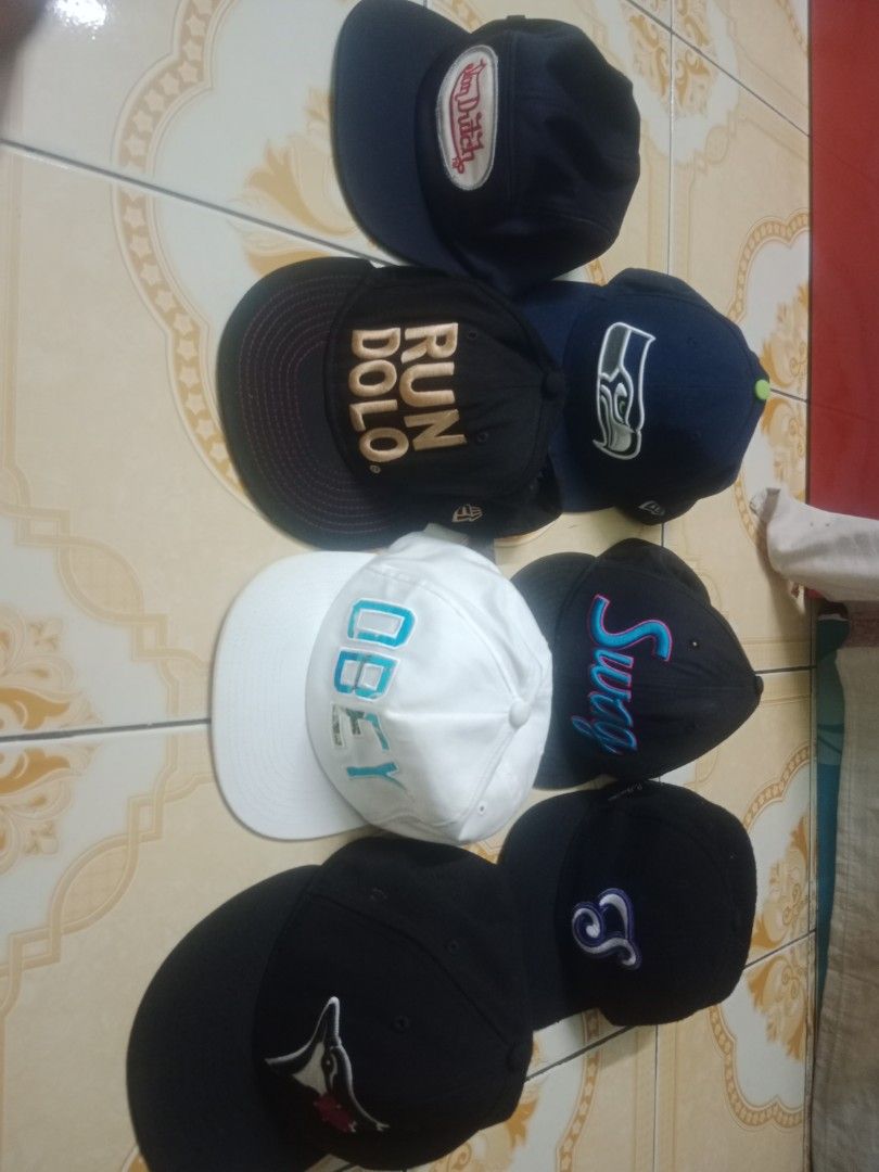 Assorted Caps (Category: Cap & Hats) located in Papar. Submitted by thecapshop (Listing ID 1423373657, Image 1). Description: combo cap 7 pcs 4 news era 2fullcap 2 snapback 1 obey 1 satcwon king,(M&N) 1 vondutch 5 panel.