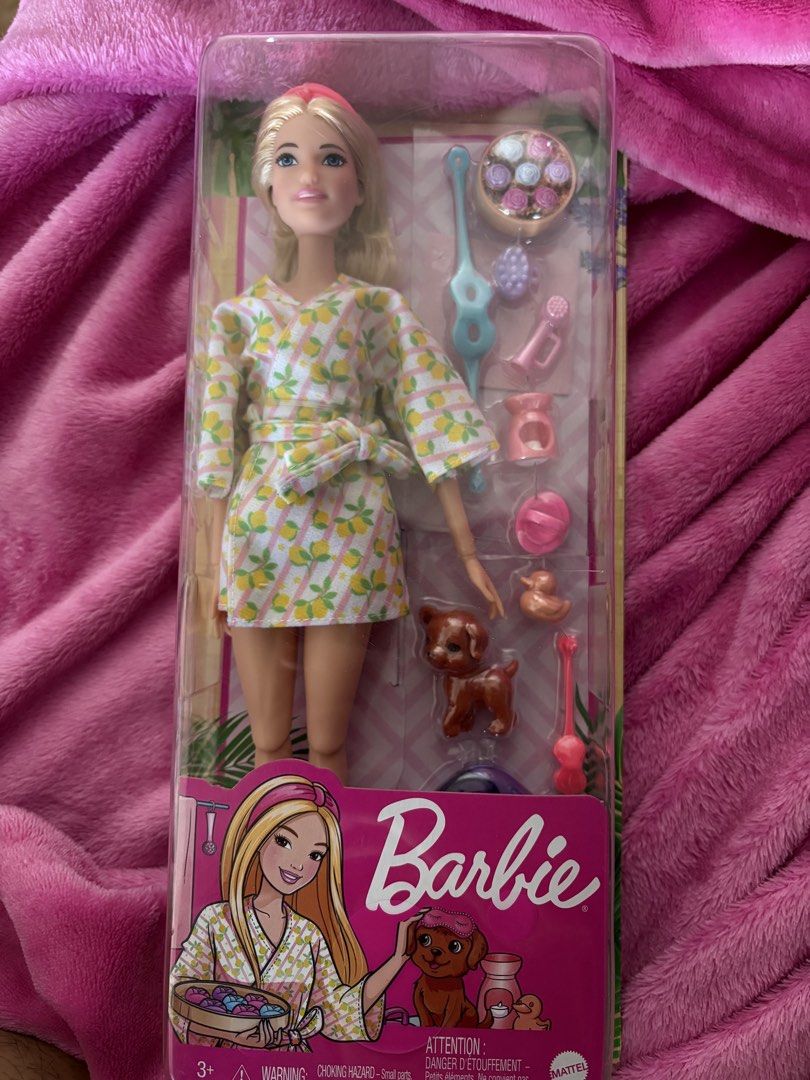 Barbie spa/wellness Doll (Category: Kids Toys) located in Manila. Submitted by weaniceteee (Listing ID 1423270198, Image 1). Description: - Never removed from box - No box damage - negotiable price.