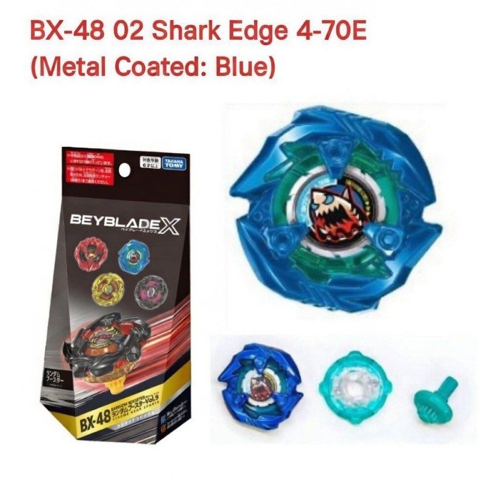 Beyblade X 爆旋陀螺X BX-48 02 鯊魚E bit E底軸- 隨機強化組Random