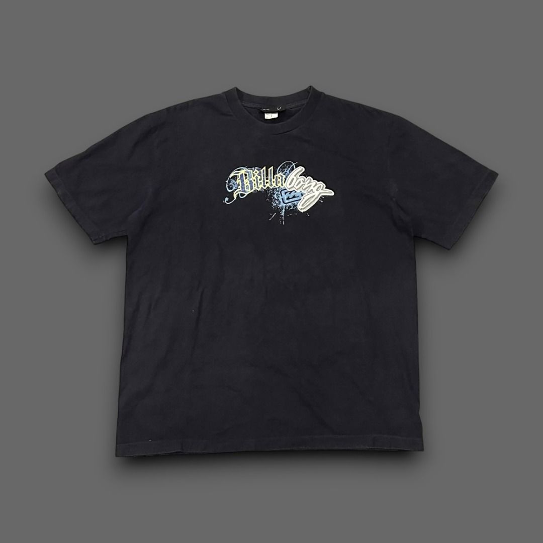 Billabong Graphic T-Shirt (Category: Tshirts & Polo Shirts ) located in Pasig City. Submitted by postrano.harvey (Listing ID 1423286287, Image 1). Description: Size: 21.5x27 (S to M) Condition: 9/10 Color rate: 9/10 Issue: None.