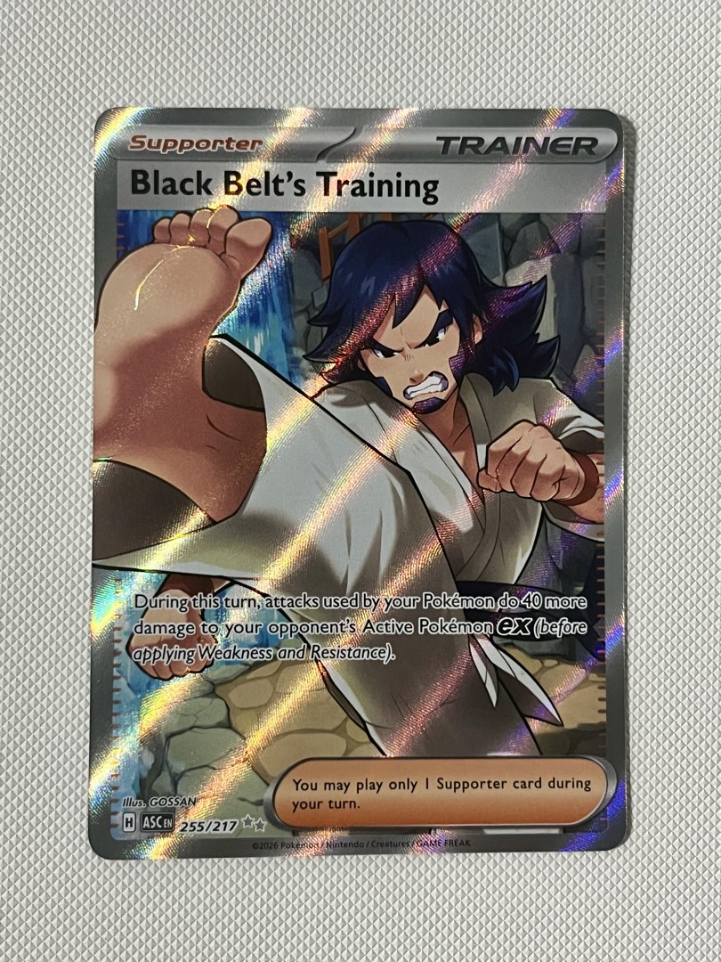 black belt training pokemon card {220/193}Black Belt's During this turn Black Belt's Training 2026 Mega