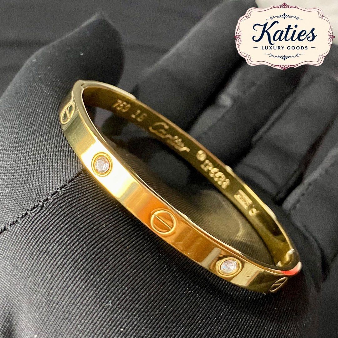 Cartier Love Bangle - Love Bracelet (Category: Bracelets) located in Rizal. Submitted by vickypeiwanggo (Listing ID 1423287637, Image 2). Description: - Cartier Love Bangle - Iconic design with screw motifs - Crafted in gold color - Features sparkling details - A timeless piece of luxury 🔥ALL ACTUAL PHOTOS POSTED!🔥 📌with FREE BRAND GIFT box already (WE ALSO OFFER LUXURY BOX JUST INQUIRE) ✅ Elegant Jewelry at affordable price! * HIGH QUALITY ST