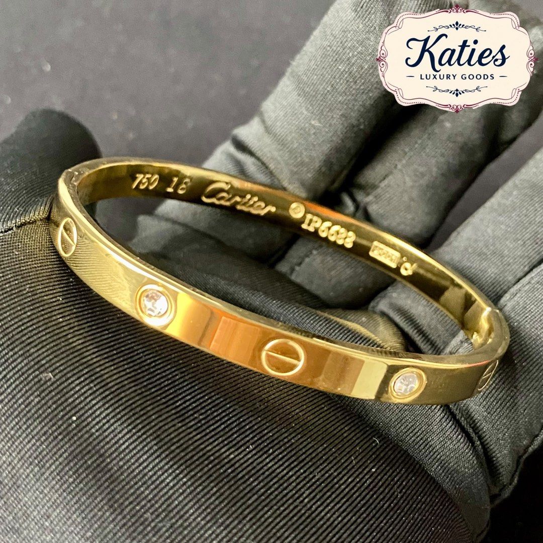 Cartier Love Bangle - Love Bracelet (Category: Bracelets) located in Rizal. Submitted by vickypeiwanggo (Listing ID 1423287637, Image 1). Description: - Cartier Love Bangle - Iconic design with screw motifs - Crafted in gold color - Features sparkling details - A timeless piece of luxury 🔥ALL ACTUAL PHOTOS POSTED!🔥 📌with FREE BRAND GIFT box already (WE ALSO OFFER LUXURY BOX JUST INQUIRE) ✅ Elegant Jewelry at affordable price! * HIGH QUALITY ST