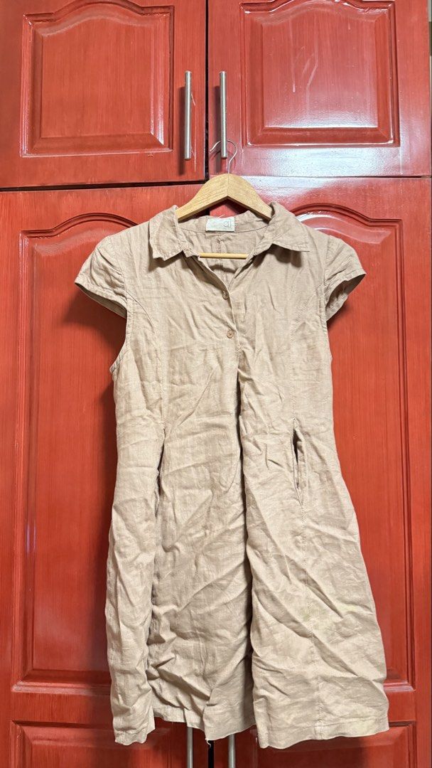 Casual Dress (Category: Dresses) located in Amadeo. Submitted by beaflr (Listing ID 1423406812, Image 1). Description: - Beige dress - All buttons working - With pockets.