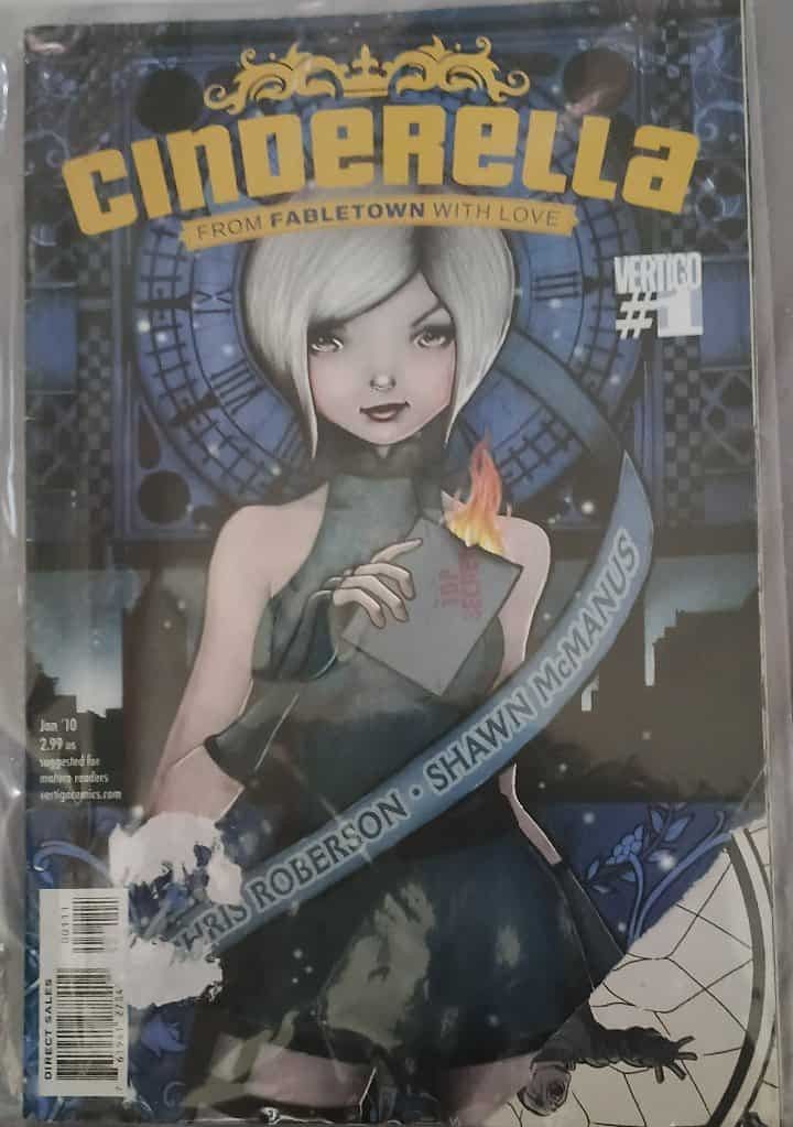 Cinderella: From Fabletown with Love #1 (Category: Comics & Manga) located in Quezon City. Submitted by gerald19.9. (Listing ID 1423416574, Image 1). Description: Cinderella: From Fabletown with Love #1 comic book. Features artwork of Cinderella holding a burning letter. Written by Chris Roberson and Shawn McManus. Published by Vertigo. Dated January 2010. cheap comic book affordable comic book DC Comics not Marvel.