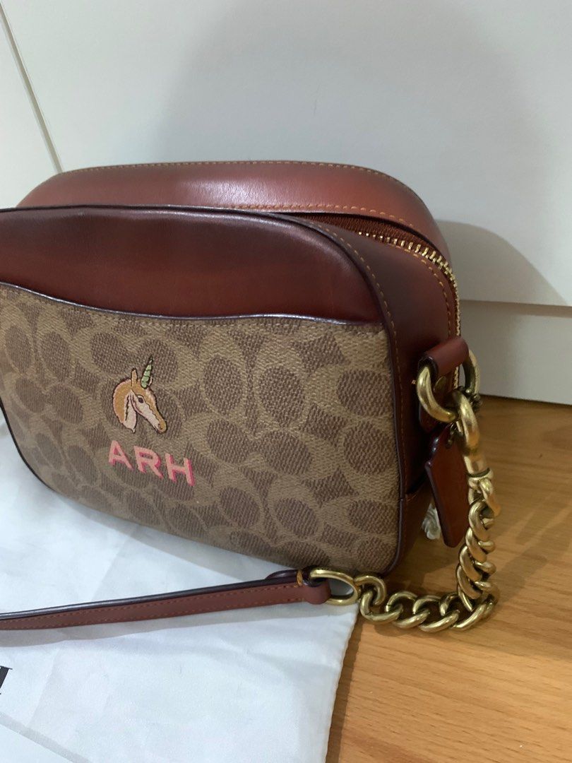Coach Camera Bag in Signature Canvas with Initials (Category: Luxury Bags & Wallets) located in Quezon City. Submitted by ksj.decluttering (Listing ID 1423320942, Image 3). Description: Brand: Coach Price: P5,000 + SF 📍 located near quezon ave., quezon city With receipt, dust bag and authenticity card ‼️ Last price posted MOP: Gcash, BDO, Unionbank or Metrobank MOD: J&T, pick-up or SDD (Grab/Lalamove).