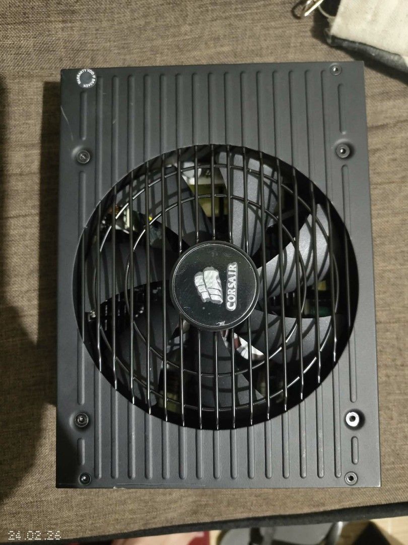 Corsair AX1200i Power Supply (Category: Computer Parts) located in Cebu City. Submitted by elen30abalo (Listing ID 1423298422, Image 2). Description: - Corsair AX1200i power supply - Includes modular cables - Comes with PSU and cable bag - Features multiple connectors - Integrated fan for cooling - Self-test button - Model number: 75-000784.