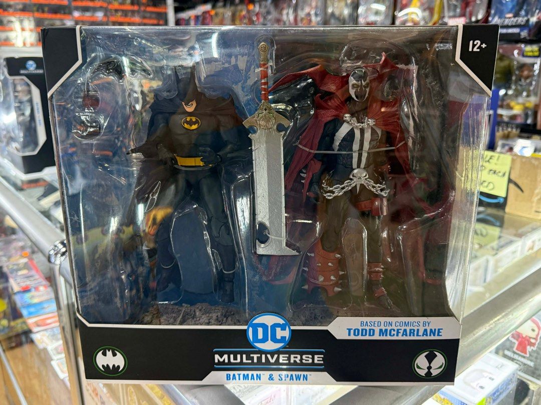DC McFarlane Multiverse (Category: Figurines & Statues) located in San Juan City. Submitted by HOBBYLINE (Listing ID 1423398008, Image 2). Description: DC McFarlane Multiverse Batman & Spawn-Sold Batman VS Bane-6,000 Both Brandnew/MISB Actual Photo.