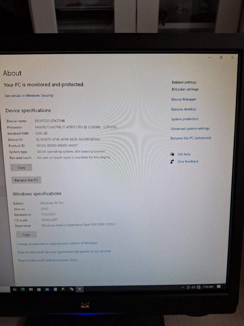 Dell OptiPlex 9020 Micro Compter i7-4785 - Windows 10 Pro65606031362947119