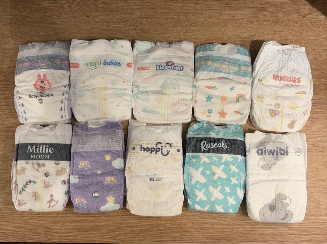 Diaper Trial Pack - Newborn Size (Category: Diapers & Baby Wipes) located in Manila. Submitted by quinchervi02496 (Listing ID 1423314939, Image 3). Description: Hello New Mommas! Looking for the best diaper for your little one? Our diaper trials packs are just for you. It’s 20pcs of 10 different branded diapers. It contains a mix of mid to premium diapers, atleast 4-5 premium brands including aiwibi, rascals, eq premium, Royal Hoppi, and millie m