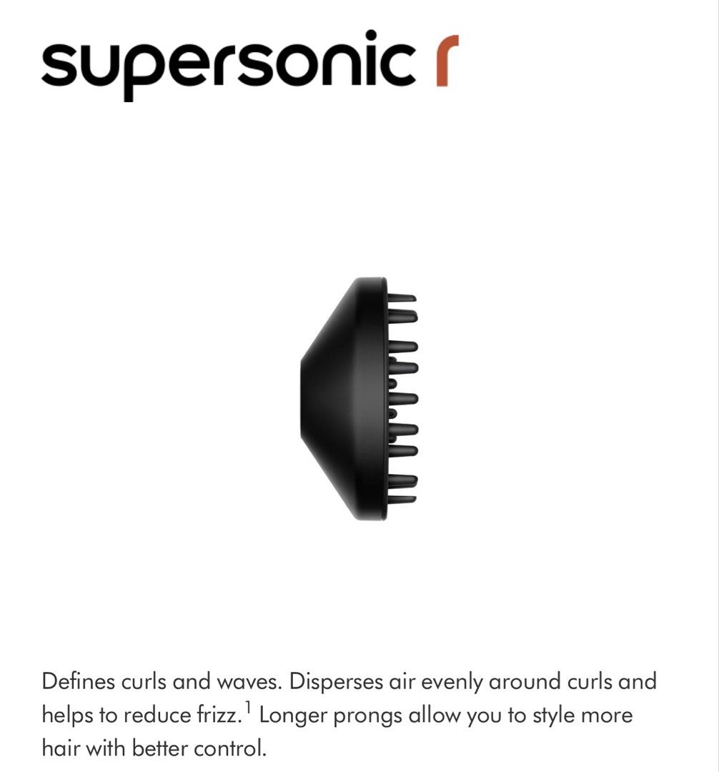 Supersonic R Diffuser Dyson Supersonic Diffuser - Black, Beauty & Personal Care, Hair ...
