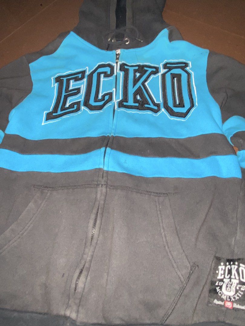 Ecko Unltd. Zip-up spell out hoodie (Category: Hoodies) located in Manila. Submitted by bastasecret (Listing ID 1423372390, Image 3). Description: 21x27 No issue Complete tag Nego message molng aq.