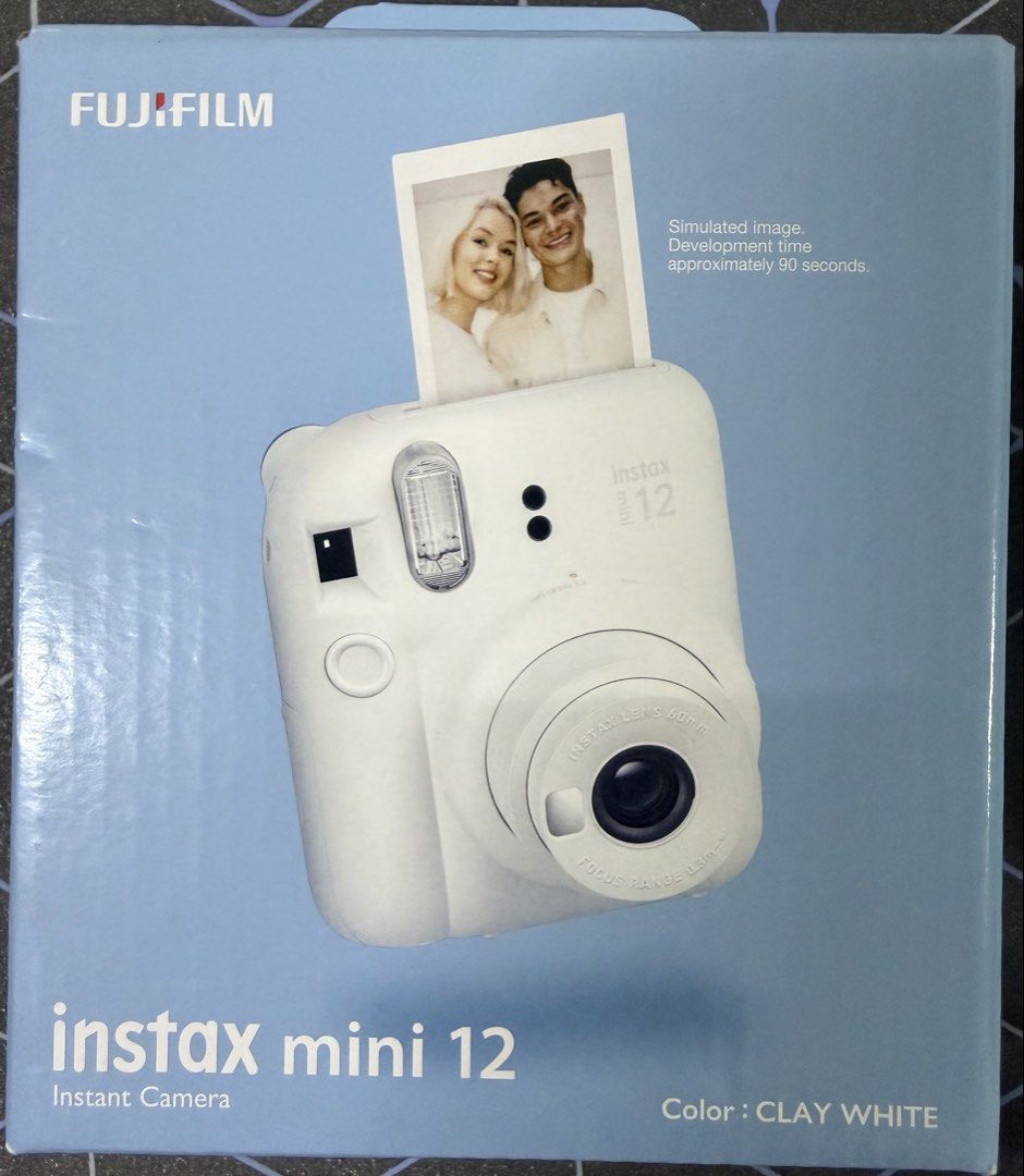 Fujifilm Instax Mini 12 Instant Camera - Clay White, Photography ...