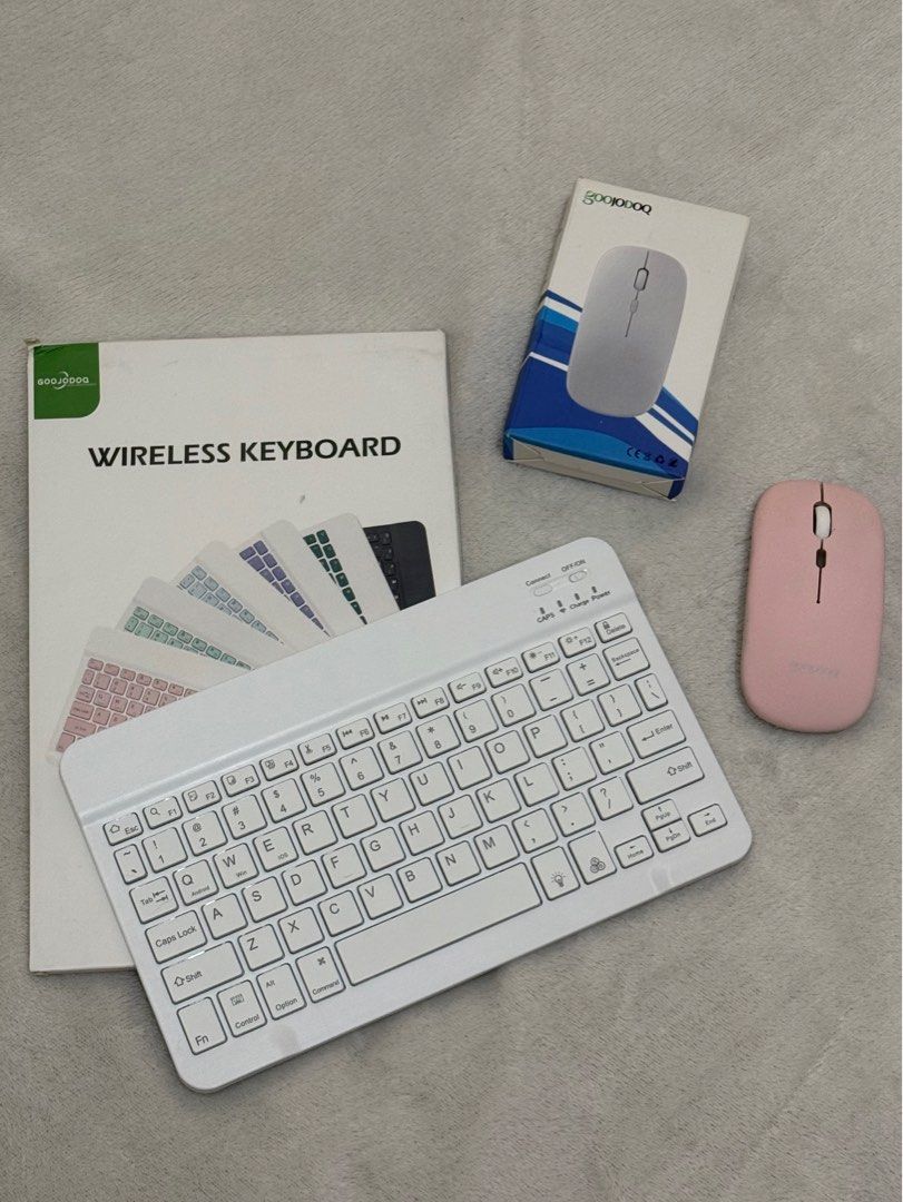 Goojodoq Wireless Keyboard & Mouse (Category: Computer Keyboard) located in Paranaque City. Submitted by karlalettss (Listing ID 1423435233, Image 1). Description: — Never been used — Still in good condition — Feel free to message me if you'd like a video showing it still works.
