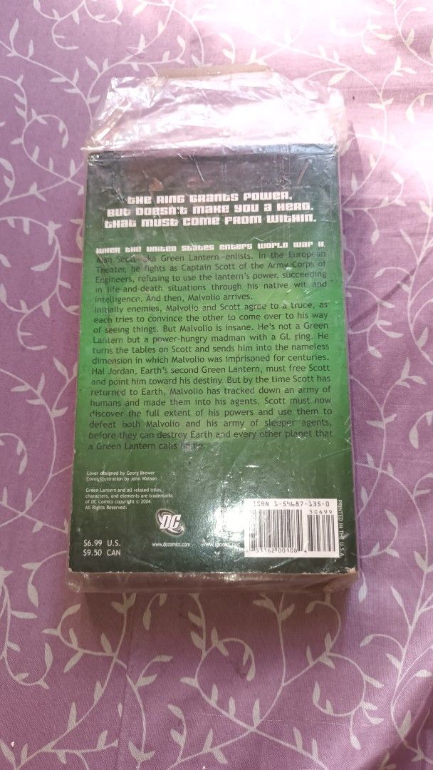 Green Lantern: Sleepers Book Two (Category: Comics & Manga) located in Quezon City. Submitted by gerald19.9. (Listing ID 1423332632, Image 3). Description: - Green Lantern: Sleepers Book Two book - Sealed in plastic for protection - Featuring Christopher J. Priest and Michael Bair - Classic Green Lantern cover art in red and green - Includes story description and DC Comics logo on the back.