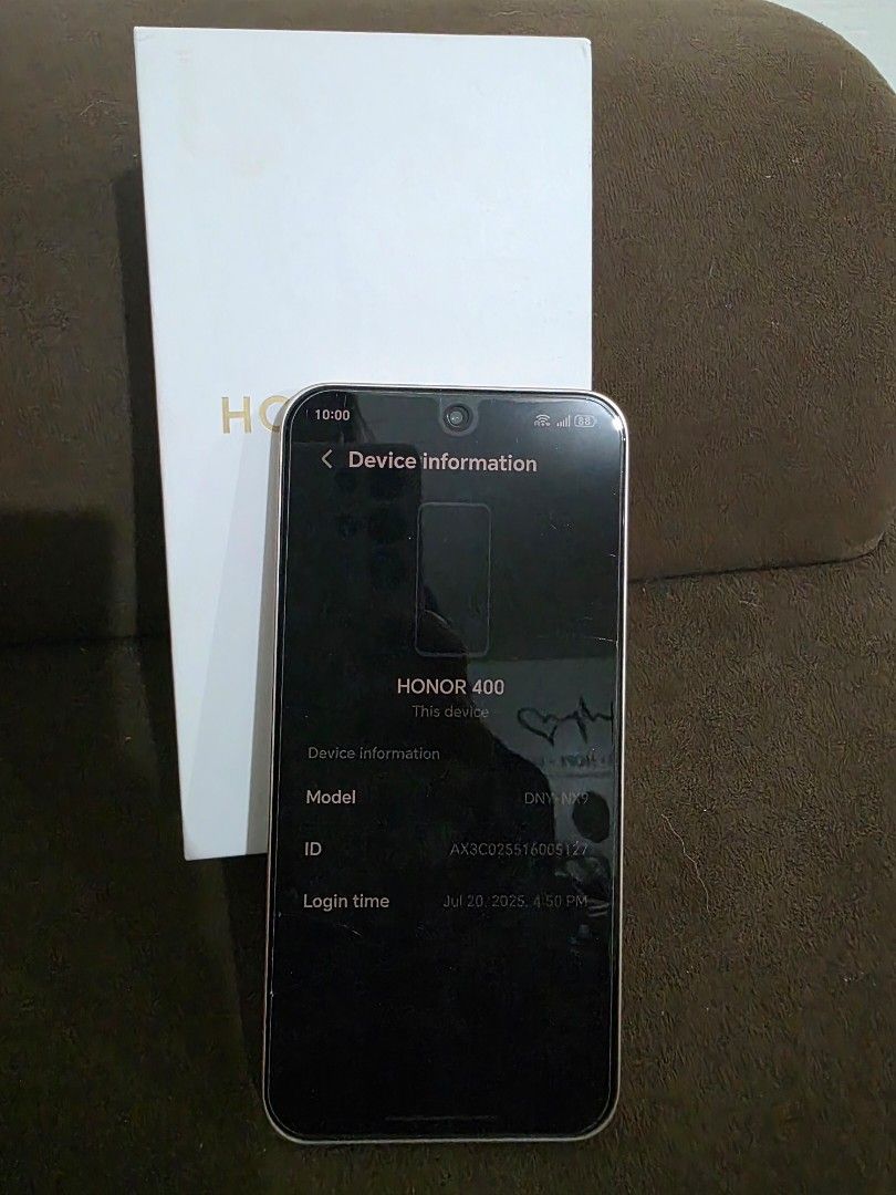 Honor 400 5g 512gb (Category: Android Others) located in Talisay. Submitted by grandmountain.9ef5bd (Listing ID 1423271419, Image 2). Description: 📱 Honor 400 5G – Key Specs Display 6.55-inch AMOLED screen 120 Hz refresh rate 2736 × 1264 resolution with up to 5000 nits peak brightness � NoypiGeeks Processor & Performance Qualcomm Snapdragon 7 Gen 3 (4 nm Octa-core) Adreno 720 GPU 12 GB RAM 512 GB internal storage (no microSD expansion) � NoypiGe