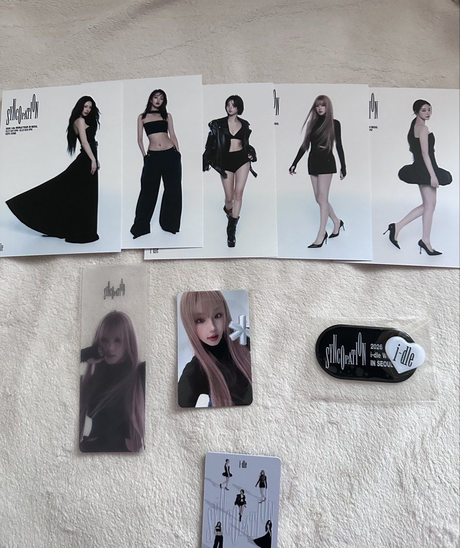 I-dle 香港 VIP特典 トレカ i-dle yuqi 首爾演唱會入場禮+vip明信片idle gidle 小卡, 玩具收藏品