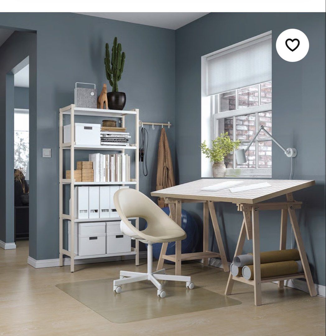 IKEA study Table (Category: Tables & Sets) located in Singapore. Submitted by mummyJ (Listing ID 1423268331, Image 3). Description: - Adjustable height for versatile use - Perfect for home office or study areas Can deliver for $20.