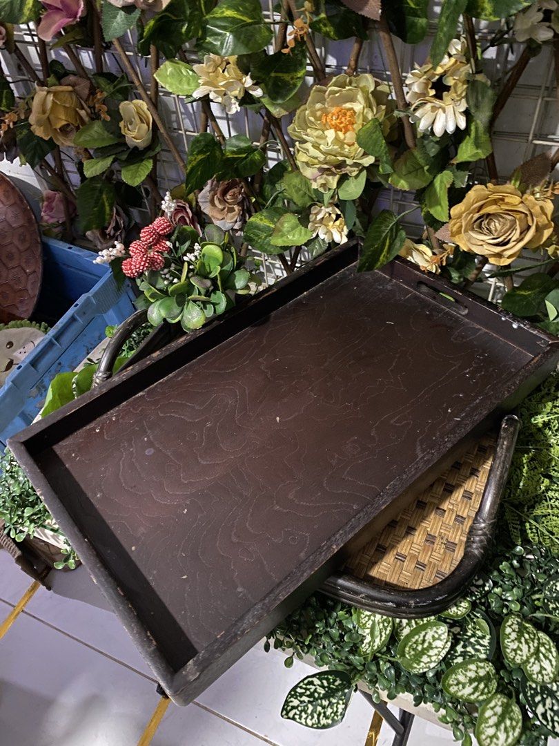Japan Surplus Wooden Serving Tray (Category: Other Kitchenware & Tableware) located in Caloocan City. Submitted by mzmarsz (Listing ID 1423308900, Image 1). Description: As is Big size.
