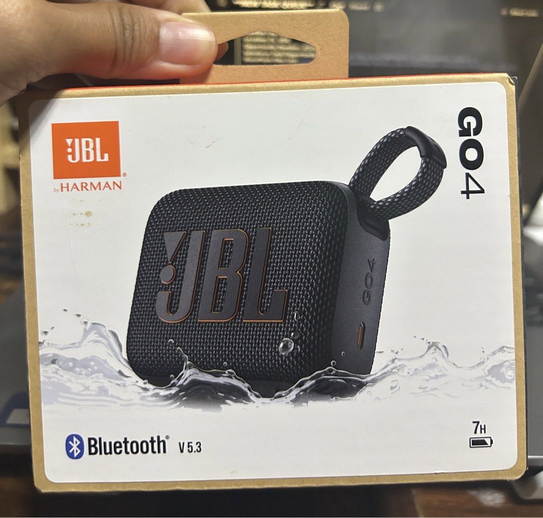 JBL Go 4 Portable Bluetooth Speaker (Category: Soundbars, Speakers & Amplifiers) located in Taguig. Submitted by michygurl08 (Listing ID 1423268193, Image 1). Description: RFS: got this as freebie. Original Price is ~2,300pesos in Sho-pee/J-B-L website..