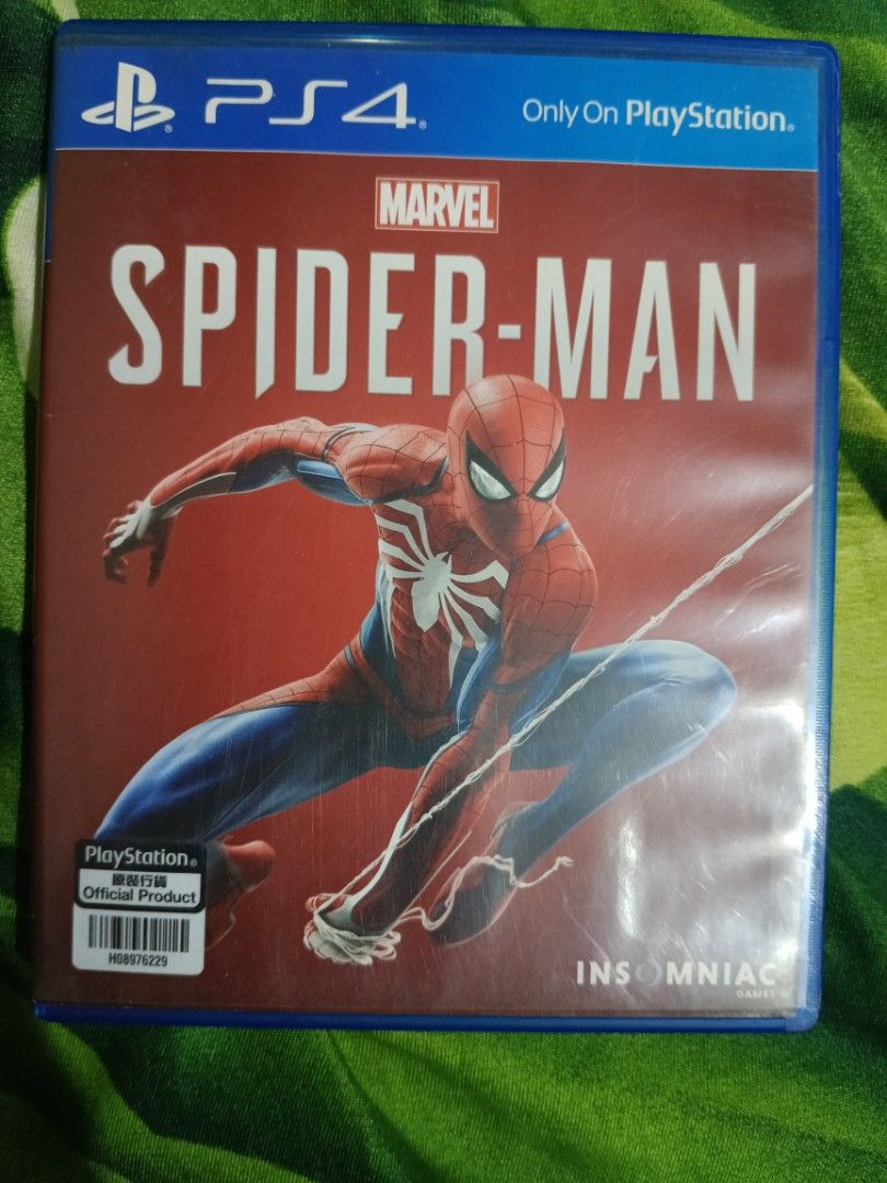 Marvel Spider-Man PS4 Game (Category: PlayStation) located in Manila. Submitted by seven0seven (Listing ID 1423405823, Image 1). Description: - Marvel's Spider-Man for PlayStation 4 - Includes game disc and case - Experience an action-packed adventure as Spider-Man - Officially licensed product - Rated for Everyone • No issue • Negotiable • Delivery only (lalamove - move it) - seller will book & shoulders delivery fee .