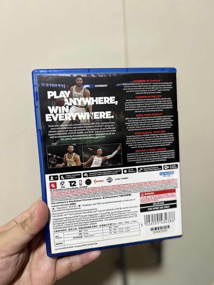 NBA 2K25 - PS5 (Category: PlayStation) located in Quezon City. Submitted by belahcloset (Listing ID 1423346126, Image 2). Description: ‼️NBA 2k25 (PS5) Used code.