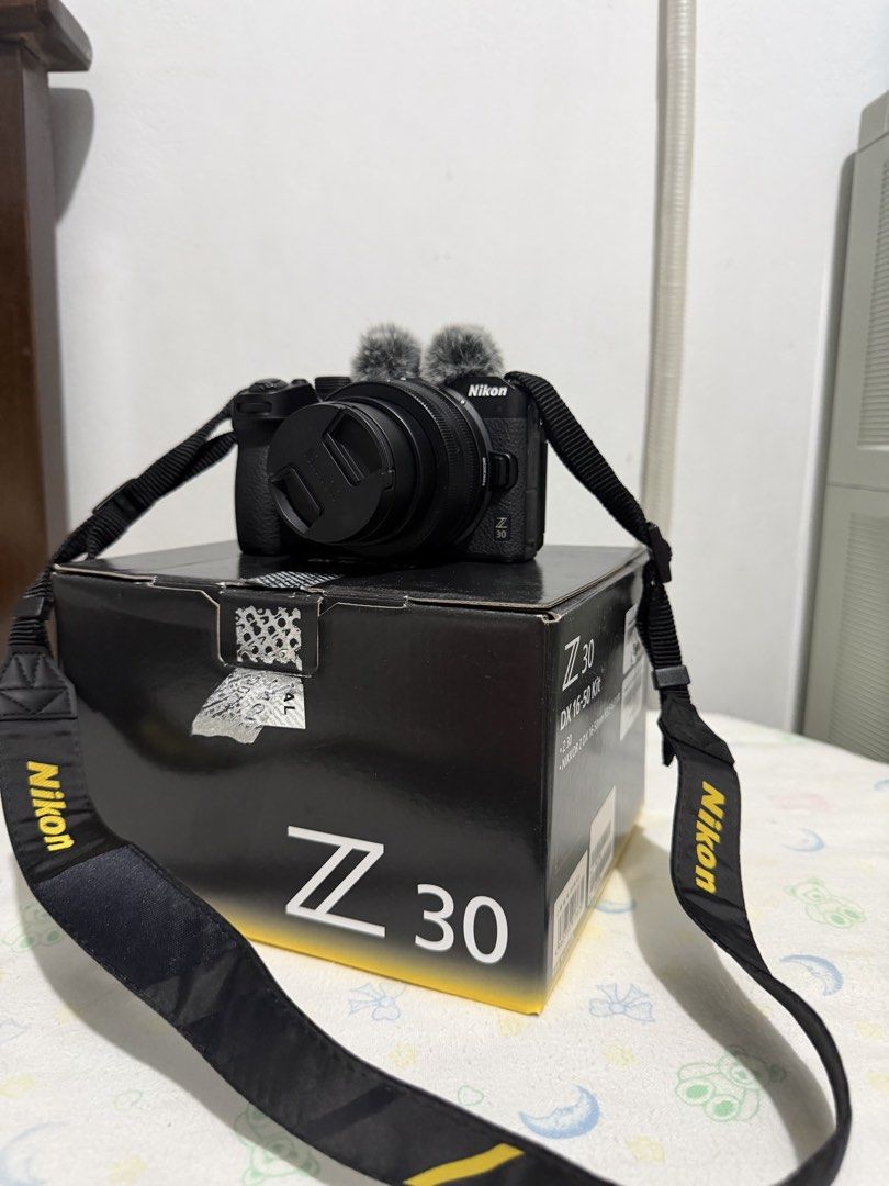 Nikon Z30 Mirrorless Camera with Accessories (Category: Cameras) located in Manila. Submitted by greysgrnm (Listing ID 1423390943, Image 2). Description: Selling my Nikon Z30 - barely used, complete with box and receipts. Bought from Henry's last August 10, 2025. Still under official warranty. Used only once during a trip to HK last October - looks and feels brand new! Not a rush sale Legit seller, you can test the unit before buying. Just bring 