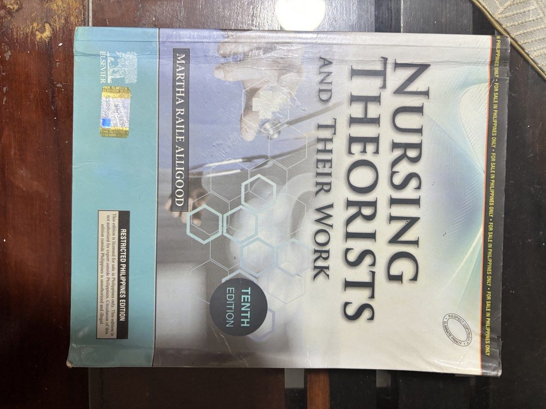 Nursing Theorists and Their Work - 10th Edition (Category: Textbooks) located in Tacloban City. Submitted by poppyrhys (Listing ID 1423267368, Image 1). Description: Nursing Theorists and Their Work, 10th Edition (Philippine Edition) - 500 - Clean pages - No flaws and no visible name written on the book - well loved, covered in acetate since purchase - Intact cover - Perfect for nursing students and professionals.