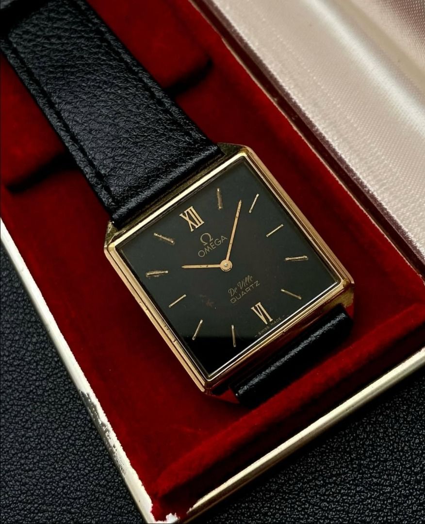 Omega De Ville Classic Ref. 191.0075 (Category: Luxury Watches) located in Mandaluyong City. Submitted by ejs45 (Listing ID 1423315009, Image 2). Description: Elegant and timeless, this vintage Omega De Ville Classic ST 191.0075 is the perfect understated dress watch. Known for its ultra-slim profile and classic rectangular “tank” case, this piece embodies Omega’s refined design language from the late 1970s–1980s era. A great choice for collector