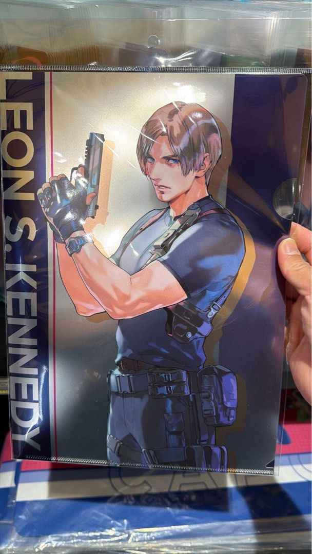 [ONHAND] Capcom Biohazard Resident Evil Leon S. Kennedy A4 Clear File Folder (Category: Stationery & School Supplies) located in Taytay. Submitted by shendoremi (Listing ID 1423315462, Image 1). Description: [ONHAND] Capcom Biohazard Resident Evil Leon S. Kennedy A4 Clear File Folder ONHAND! 📍a masterlist will be given after you send your downpayment or full payment. 📍ETA = estimate time of arrival 📍ETA is dependent on supplier and is subject 