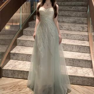 Turquoise dress For Sale | Evening dresses & gowns | Carousell Singapore