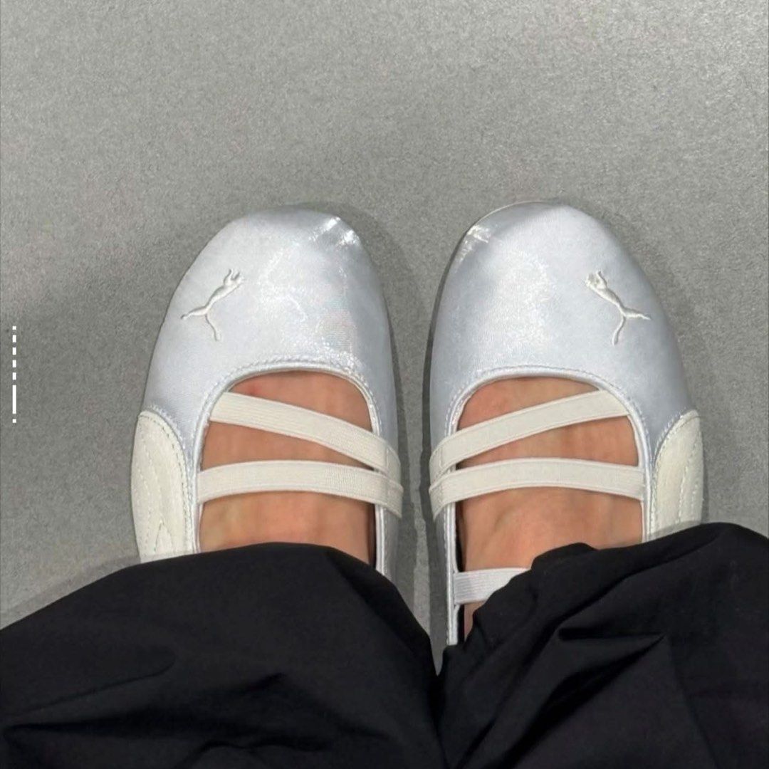 PUMA SPEEDCAT BALLET SATIN SILVER MIST WARM WHITE (Category: Flats & Sandals) located in Binan City. Submitted by _elleinad (Listing ID 1423374159, Image 3). Description: Original Puma Speedcat Ballet Satin Silver Mist Warm White (Women’s) – Brand New with Box Price: ₱5,200 (slightly negotiable) • Size: EU 39 / US 8.5 / 25.0 cm • Condition: Brand new, never used • With box and tags • Clean, minimalist design – bagay sa casual & smart outfits • So