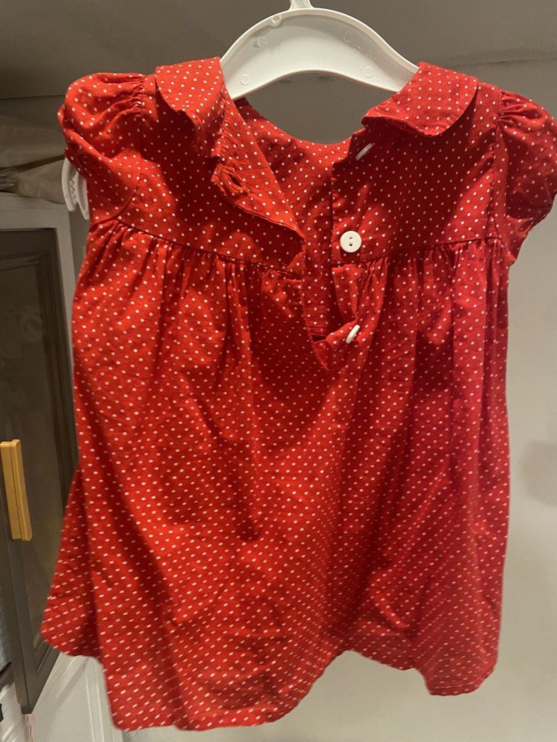 Red Polka Dot Smocked Dress (Category: Babies & Kids Fashion) located in Quezon City. Submitted by calisells (Listing ID 1423293488, Image 2). Description: .