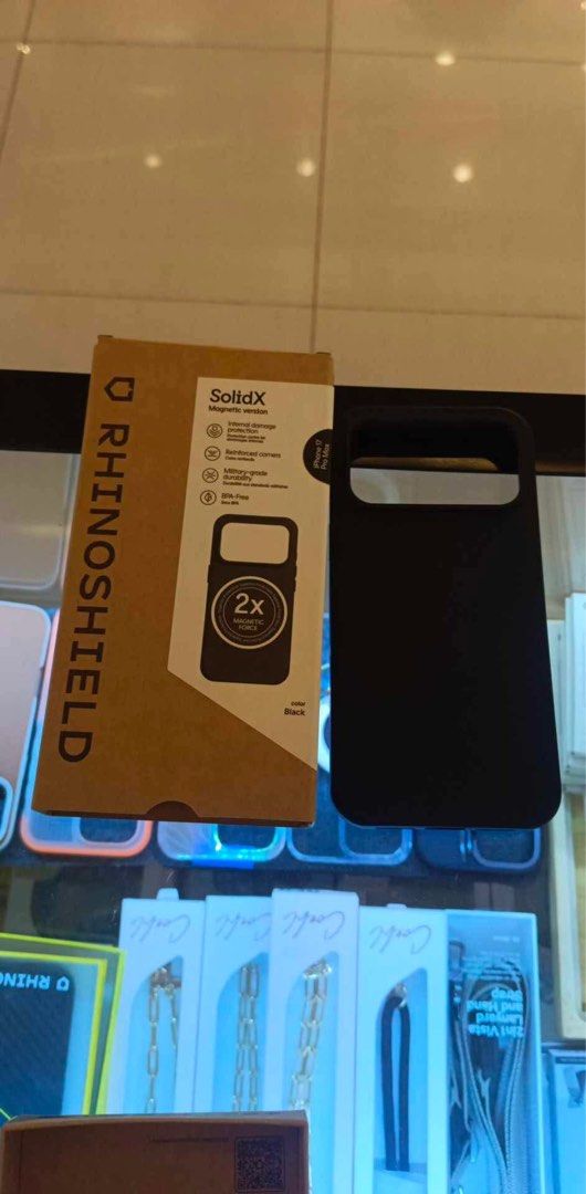 Rhinoshield for Iphone 17pro Max (Category: Cases & Sleeves) located in Taguig. Submitted by jeffsenorin (Listing ID 1423356965, Image 3). Description: Rhinoshield Case for Iphone 17pro Max Rush for Sale Iphone Case Slightly Negotiable.