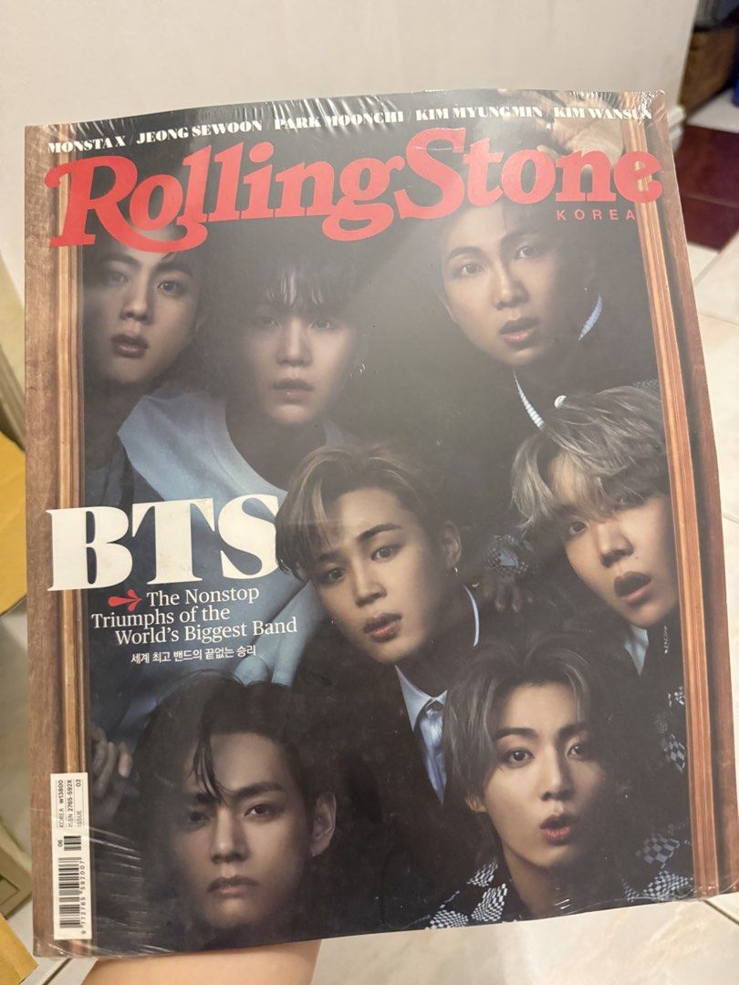 Rolling Stone Korea Magazine BTS (Category: Magazines) located in Cainta. Submitted by hannaisdecluttering (Listing ID 1423384016, Image 1). Description: - Rolling Stone Korea magazine featuring BTS - Sealed in original packaging - Includes black and white photos on the back - A must-have for BTS fans!.