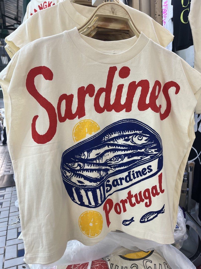 Sardines Portugal Graphic Tee (Category: Sleeveless) located in Angeles City. Submitted by emflores (Listing ID 1423414107, Image 1). Description: Bought in BKK.
