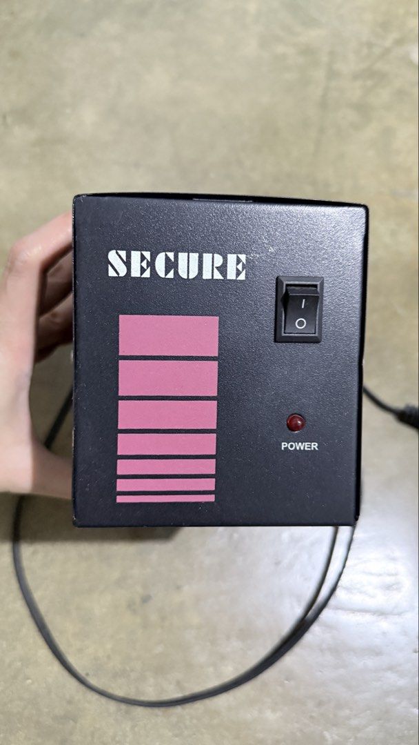 Secure Power Supply for Computer (Category: Computer Parts) located in Cabanatuan. Submitted by livemountain.bc8c1f (Listing ID 1423361978, Image 2). Description: Selling Automatic Voltage Regulator (AVR) Brand: SECURE 220V | 3 outlets | With 5A fuse With power switch and indicator light ✅ Working condition ✅ Good for desktop computer, monitor, printer ✅ Heavy duty metal case ✅ Clean and tested 💰 Price: ₱ 300 📍 Meet up / Pick up 💬 Message me i