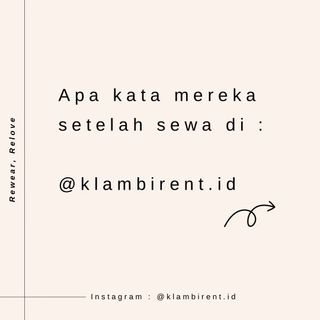 (Kategori: ) berada di . Dikirim oleh klambirent.id (ID iklan 1423428641, Gambar 1). Deskripsi: .