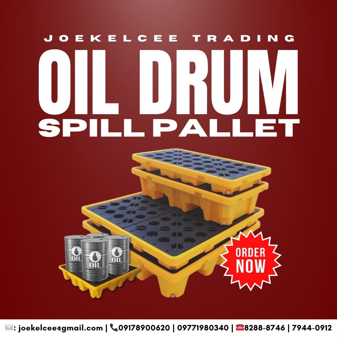 SPILL PALLET 4 DRUMS (Category: Construction & Building Materials) located in Caloocan City. Submitted by Ava_broklyn8888 (Listing ID 1423275255, Image 1). Description: • JOEKELCEE TRADING • • SON & JOE SAFETY GEARS TRADING • • 🏭 Direct Supplier & Manufacturer • 💰 Lowest Price in the Market • 🚚 Fast Delivery • 💬 Free Quotation Available 💯 % Legit Dealer supplier 💯 % guaranteed heavyduty 💯 % nature lover products We Supply All Kinds of Tras